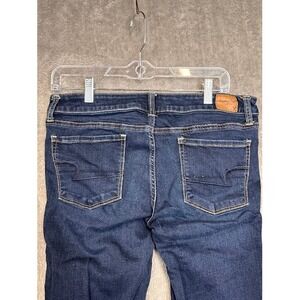 American Eagle Super Stretch Skinny Jeans Dark Wash Indigo Size 12 Long